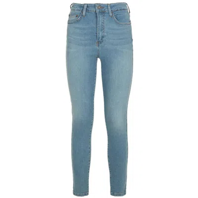 Fred Mello Elegant Light Washed Women's Skinny Jeans In Blue