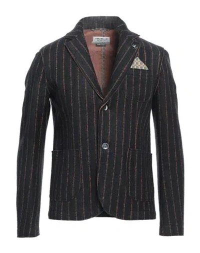 Fred Mello Man Blazer Midnight Blue Size L Viscose, Acrylic, Polyester, Wool