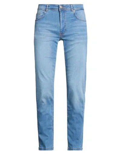 Fred Mello Man Jeans Blue Size 30 Cotton, Elastane