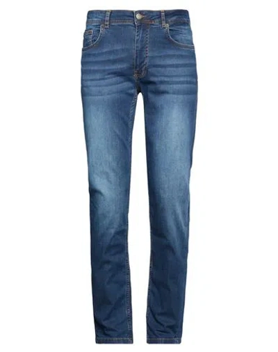 Fred Mello Man Jeans Blue Size 31 Cotton, Elastane