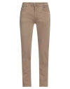 Fred Mello Man Jeans Khaki Size 31 Cotton, Elastane In Beige
