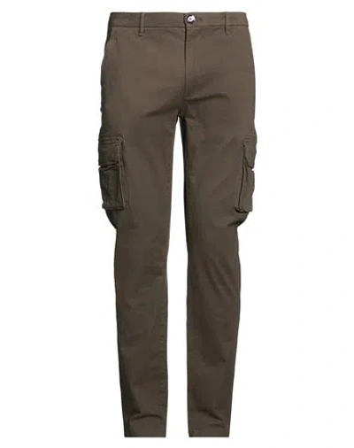 Fred Mello Man Pants Dark Brown Size 32 Cotton, Elastane
