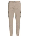 Fred Mello Man Pants Khaki Size 32 Cotton, Elastane In Beige