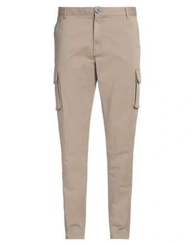 Fred Mello Man Pants Khaki Size 32 Cotton, Elastane In Beige