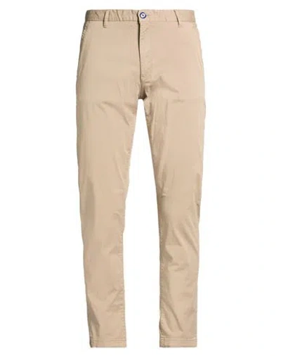 Fred Mello Man Pants Khaki Size 32 Cotton, Elastane In Brown