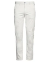Fred Mello Man Pants Light Grey Size 33 Cotton, Elastane