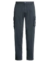 Fred Mello Man Pants Midnight Blue Size 36 Cotton, Elastane