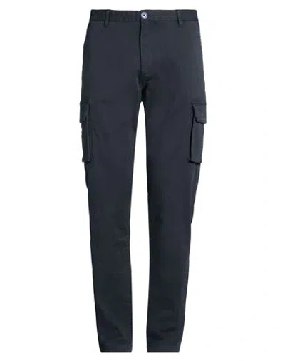 Fred Mello Man Pants Navy Size 32 Cotton, Elastane In Blue