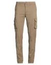 Fred Mello Man Pants Taupe Size 36 Cotton, Elastane In Grey