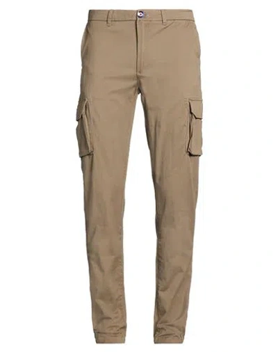 Fred Mello Man Pants Taupe Size 36 Cotton, Elastane In Grey