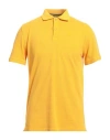 Fred Mello Man Polo Shirt Marigold Size Xl Cotton In Yellow