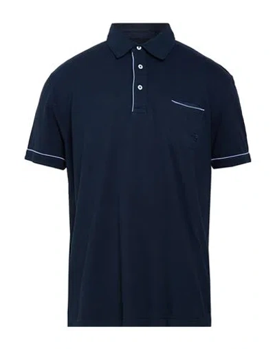 Fred Mello Man Polo Shirt Midnight Blue Size Xl Cotton