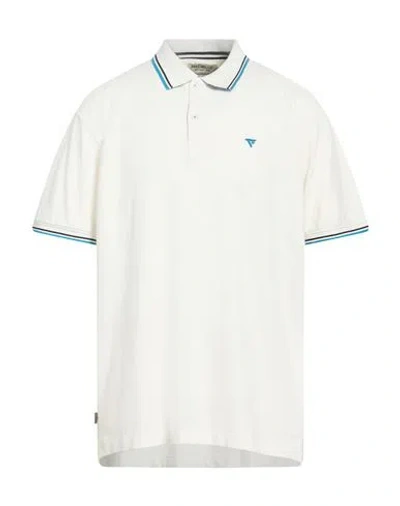 Fred Mello Man Polo Shirt White Size 3xl Cotton, Elastane In Multi