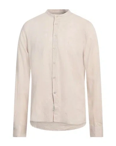 Fred Mello Man Shirt Beige Size Xl Cotton, Linen