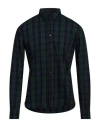 Fred Mello Man Shirt Dark Green Size M Cotton