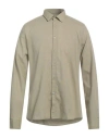 Fred Mello Man Shirt Military Green Size 3xl Cotton, Linen In Green