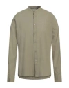 Fred Mello Man Shirt Military Green Size 3xl Cotton, Linen