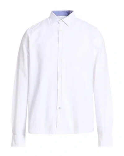 Fred Mello Man Shirt White Size Xl Cotton, Polyester