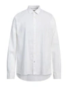 Fred Mello Man Shirt White Size L Cotton, Linen