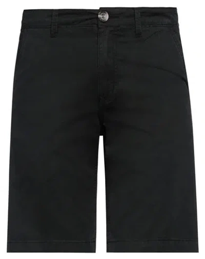Fred Mello Man Shorts & Bermuda Shorts Black Size 30 Cotton