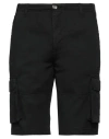 Fred Mello Man Shorts & Bermuda Shorts Black Size 32 Cotton