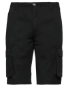 Fred Mello Man Shorts & Bermuda Shorts Black Size 33 Cotton