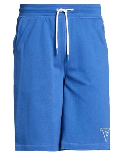 Fred Mello Man Shorts & Bermuda Shorts Blue Size S Cotton, Polyester