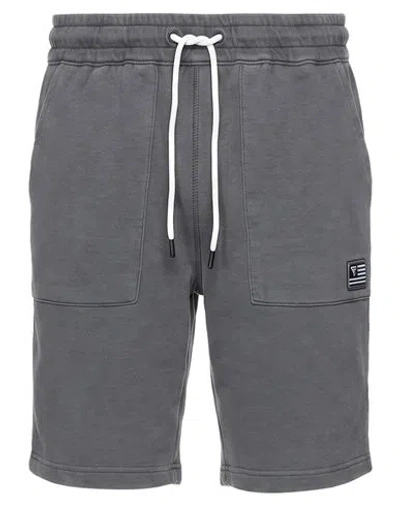 Fred Mello Man Shorts & Bermuda Shorts Charcoal Size S Cotton, Polyester In Grey