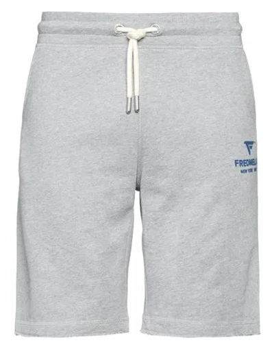Fred Mello Man Shorts & Bermuda Shorts Grey Size Xxl Cotton, Viscose