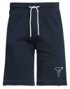 Fred Mello Man Shorts & Bermuda Shorts Midnight Blue Size Xxl Cotton