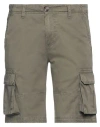 Fred Mello Man Shorts & Bermuda Shorts Military Green Size 40 Cotton