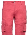 Fred Mello Man Shorts & Bermuda Shorts Red Size 33 Cotton