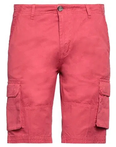 Fred Mello Man Shorts & Bermuda Shorts Red Size 38 Cotton