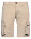 Fred Mello Man Shorts & Bermuda Shorts Sand Size 32 Cotton In Beige