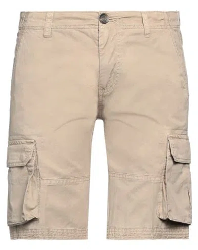 Fred Mello Man Shorts & Bermuda Shorts Sand Size 32 Cotton In Beige