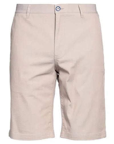Fred Mello Man Shorts & Bermuda Shorts Sand Size 33 Cotton, Polyester, Elastane In Beige