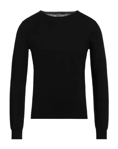 Fred Mello Man Sweater Black Size Xxl Cotton, Wool