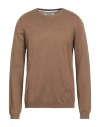 Fred Mello Man Sweater Camel Size Xxl Viscose, Polyamide In Beige