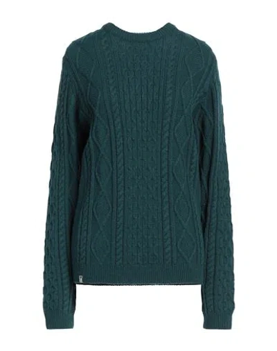 Fred Mello Man Sweater Deep Teal Size L Acrylic, Wool, Polyamide