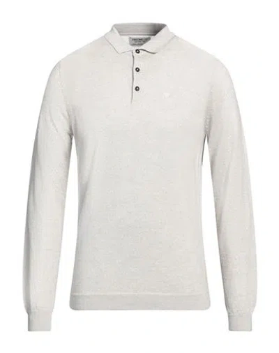 Fred Mello Man Sweater Light Grey Size 3xl Merino Wool In White