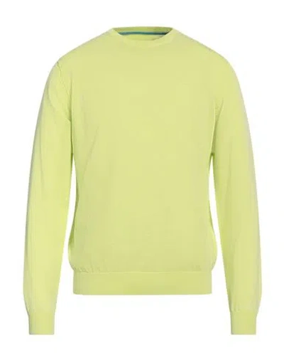 Fred Mello Man Sweater Lime Green Size 3xl Cotton