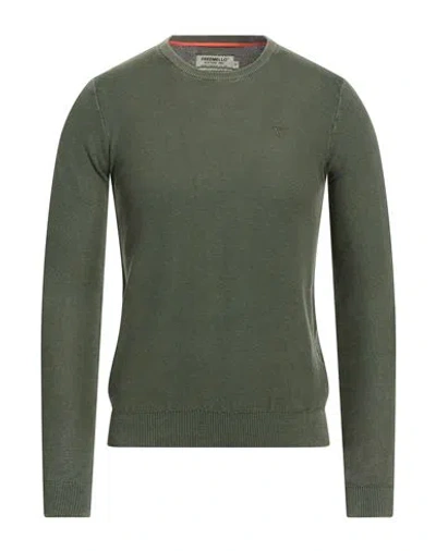 Fred Mello Man Sweater Military Green Size Xxl Cotton