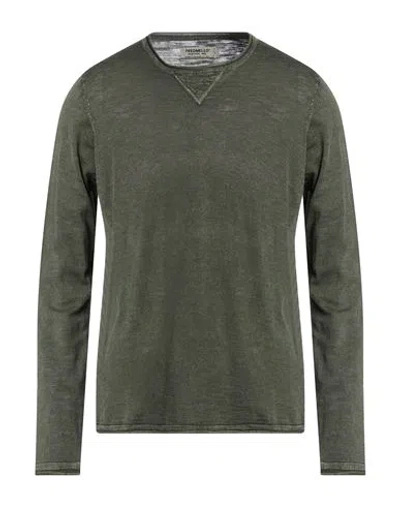 Fred Mello Man Sweater Military Green Size Xxl Cotton