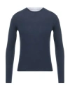 Fred Mello Man Sweater Navy Size Xxl Cotton, Polyamide In Blue