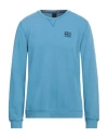 Fred Mello Man Sweatshirt Azure Size Xl Cotton, Polyester In Blue