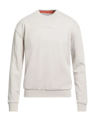 Fred Mello Man Sweatshirt Beige Size S Cotton, Polyester, Elastane In White