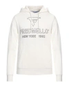Fred Mello Man Sweatshirt Ivory Size Xxl Cotton In White