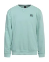 Fred Mello Man Sweatshirt Light Green Size Xl Cotton, Polyester