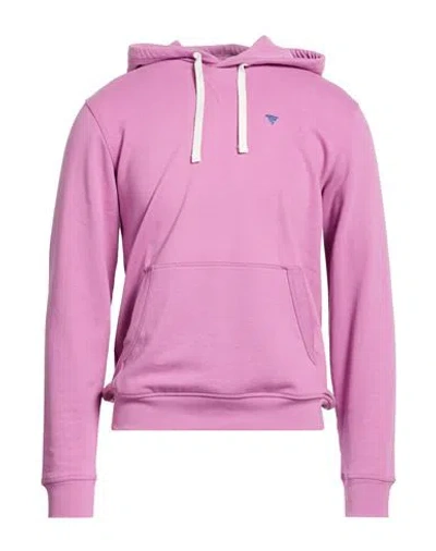 Fred Mello Man Sweatshirt Mauve Size L Cotton, Polyester In Purple