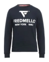 Fred Mello Man Sweatshirt Midnight Blue Size M Cotton In Blue